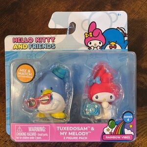 Hello Kitty and Friends Figure Set - Blue and Red